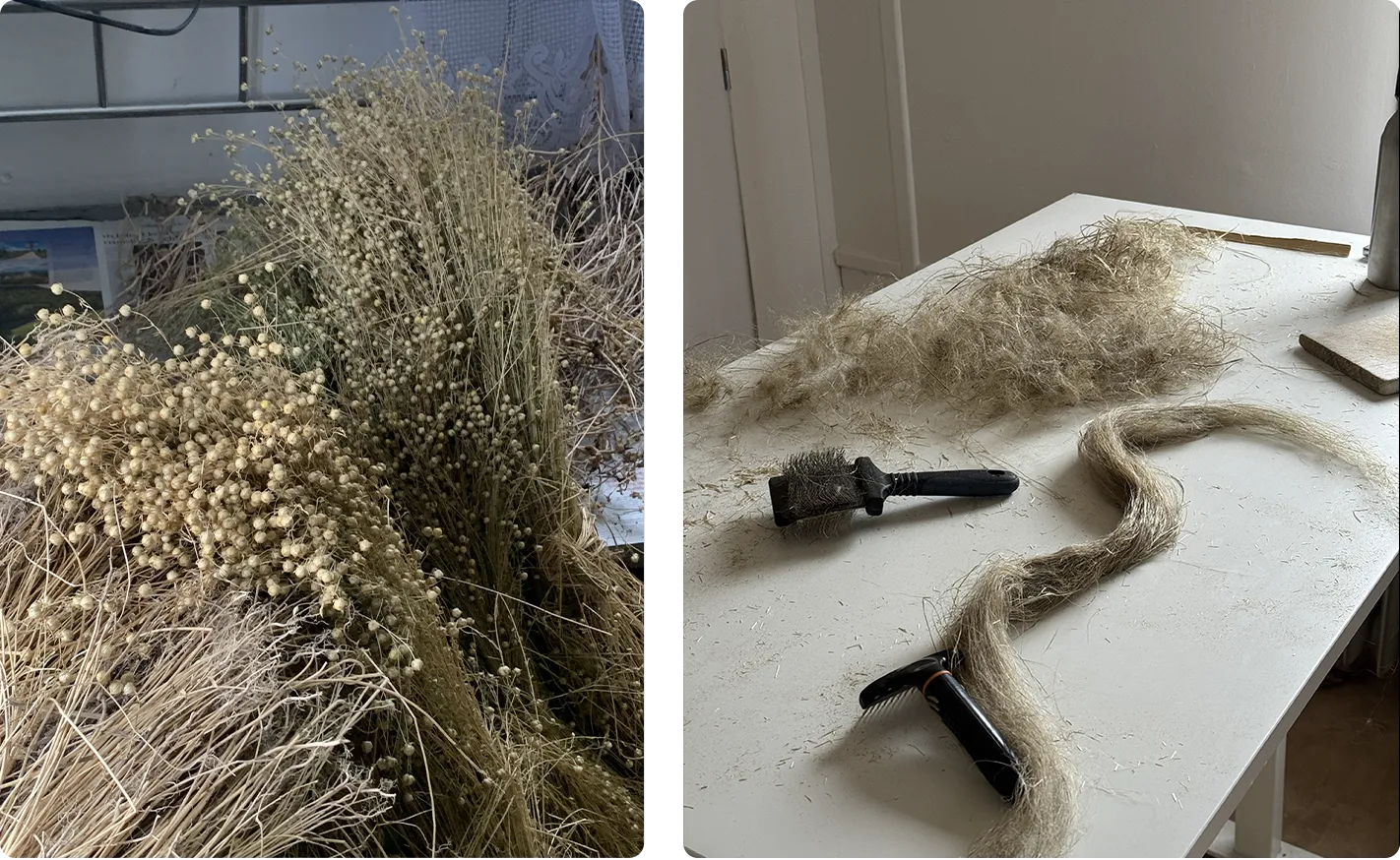 images of linen production